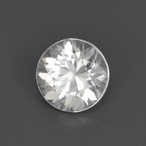 Zircão branco natural 0,73ct, corte redondo, VS