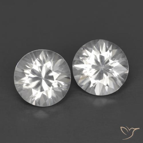 Pedras preciosas de Zircão Branco natural de 2.46 ct, Redondo, VVS