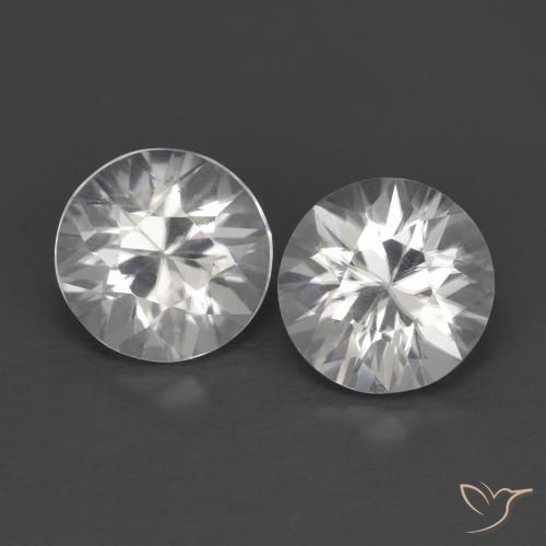 2.52ctw Natural Branco Zircão, Redondo, VVS