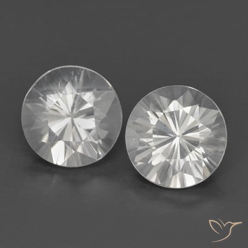 Pedras preciosas de Zircão Branco natural de 1.50 ct, Redondo, VS