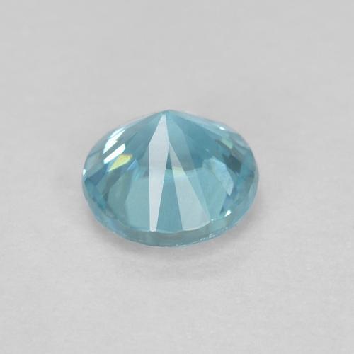 Zircão azul natural 0,39ct, corte redondo, VS