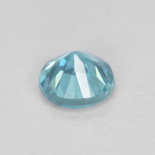 Zircão Azul claro Natural 0.37ct, Corte Redondo, VS