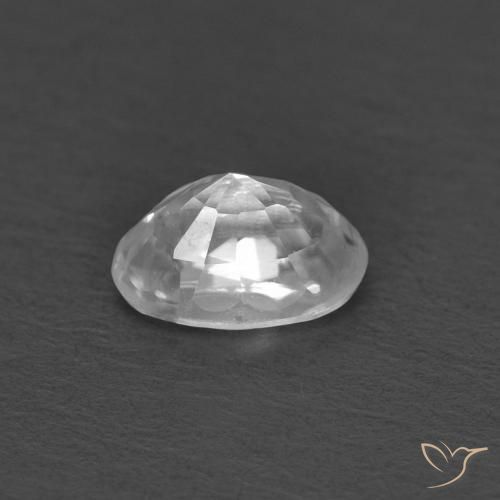 Zircão Branco Natural 0.48ct, oval, VVS