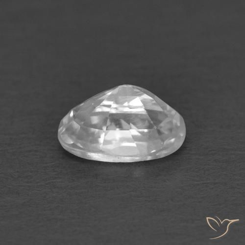 Zircão Branco Natural 0.46ct, oval, VVS