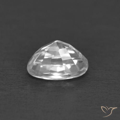 Zircão Branco Natural 0.50ct, oval, VVS