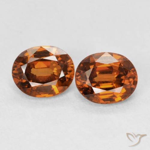 2.06ctw Natural âmbar laranja Zircão, oval, VVS