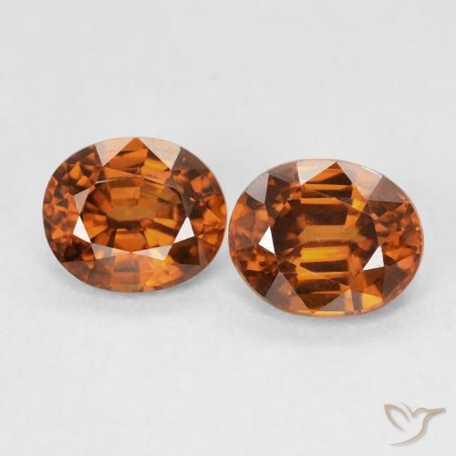 1.96ctw Natural Laranja Profundo Zircão, oval, VVS