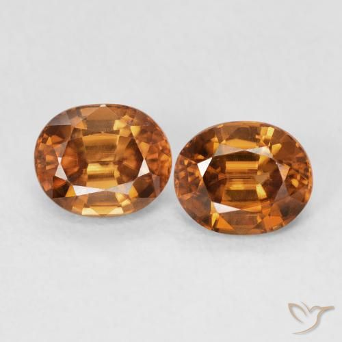 1.93ctw Natural Laranja Profundo Zircão, oval, VVS