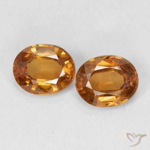 1.70ctw Natural ferrugem laranja Zircão, oval, VS