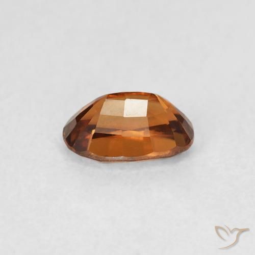 Zircão Medium Dark-Orange Natural 0.82ct, oval, VVS