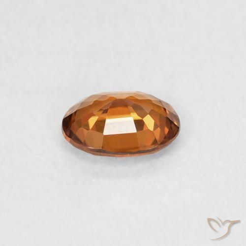 Zircão terra laranja Natural 0.45ct, oval, VVS