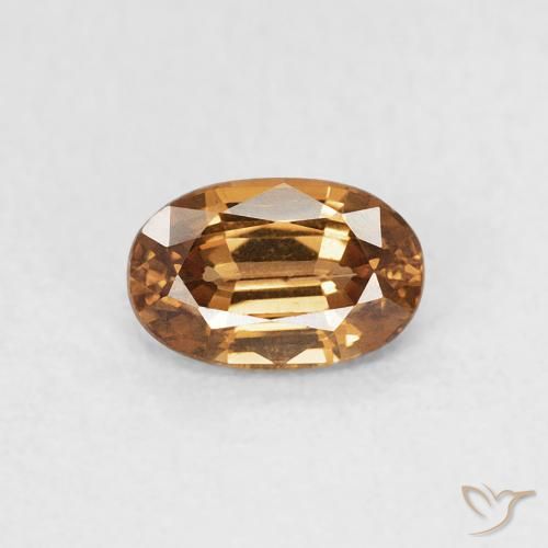 0.77ct Natural Laranja acastanhado Zircão, oval, VVS, Photo A