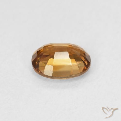 Zircão Laranja Médio Natural 0.94ct, oval, VVS