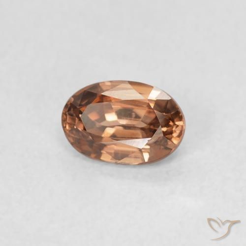 Zircão Laranja Profundo Natural 0.67ct, oval, VVS