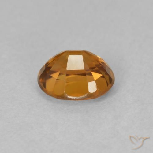 Zircão Laranja acastanhado Natural 1.04ct, oval, VVS-VS