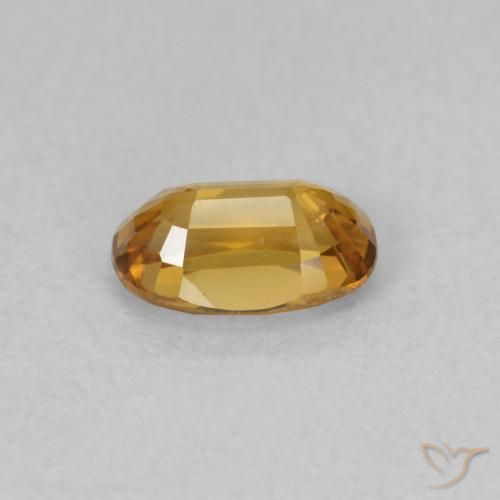 Zircão Laranja Profundo Natural 0.78ct, oval, VVS-VS