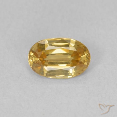 0.69ct Natural champanhe Zircão, oval, VVS-VS