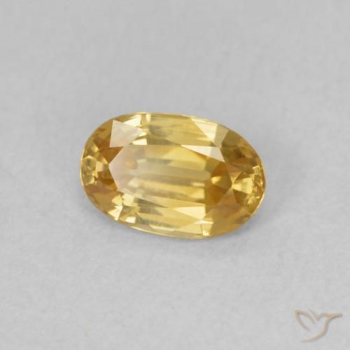 Zircão champanhe Natural 0.69ct, oval, VVS-VS