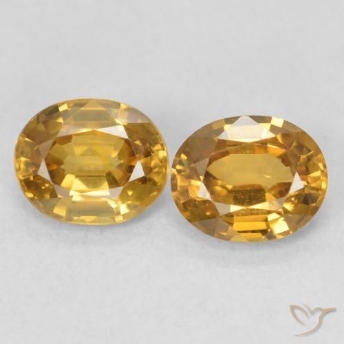 1.80ctw Natural Dourado Zircão, oval, VVS-VS