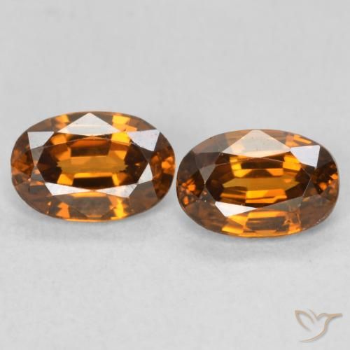 1.60ctw Natural Laranja Marrom Profundo Zircão, oval, VVS-VS