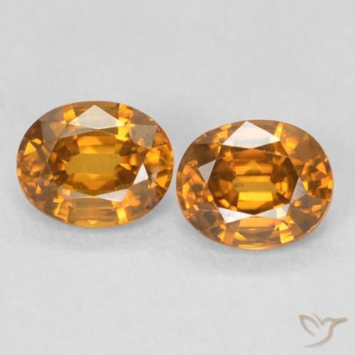 1.22ctw Natural laranja marrom Zircão, oval, VVS-VS
