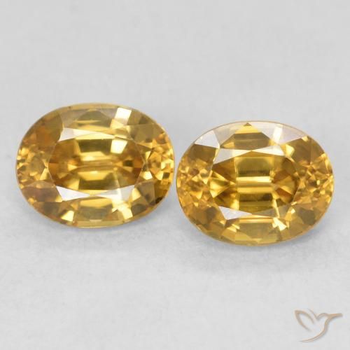 1.31ctw Natural ouro profundo Zircão, oval, VVS-VS