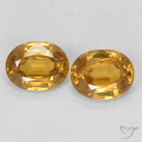 1.09ctw Natural Dourado Zircão, oval, VVS-VS