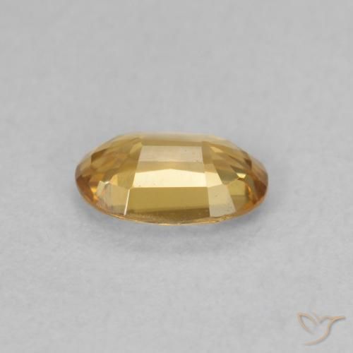 Zircão Dourado-Laranja Natural 0.63ct, oval, VVS-VS