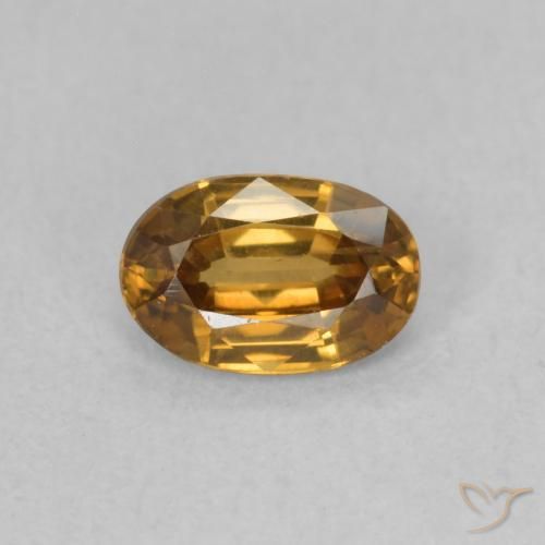 0.72ct Natural Marrom dourado Zircão, oval, VVS-VS
