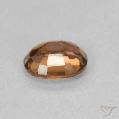 Zircão Laranja Profundo Natural 1.02ct, oval, VVS-VS
