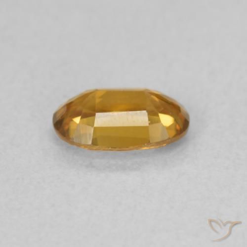 Zircão Laranja Médio Natural 0.63ct, oval, VVS-VS