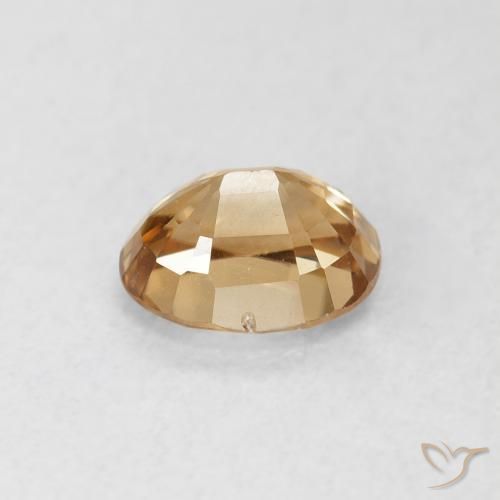 Zircão Dourado Natural 0.98ct, oval, VVS-VS