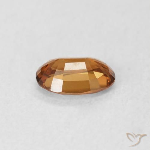 Zircão terra laranja Natural 0.66ct, oval, VS