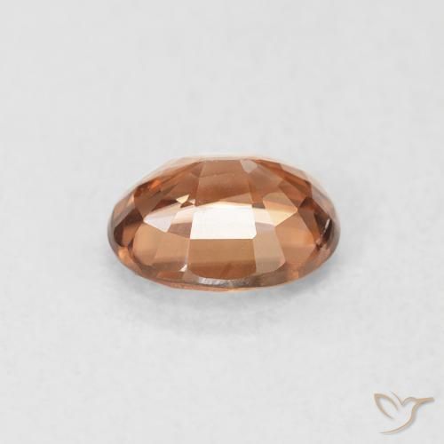 Zircão Laranja Avermelhado Profundo Natural 0.93ct, oval, VS