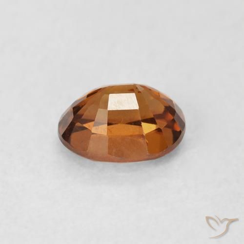 Zircão terra laranja Natural 1.01ct, oval, VS