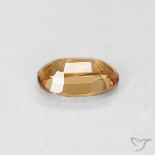 Zircão ferrugem laranja Natural 0.69ct, oval, VVS-VS