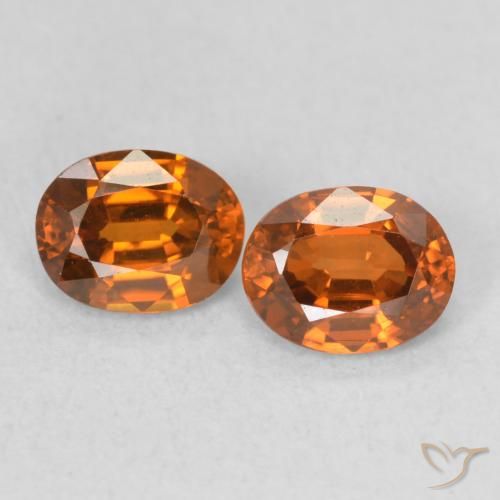 1.07ctw Natural Laranja amarelado Zircão, oval, VS