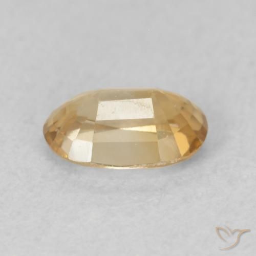 Zircão Ouro Natural 0.71ct, oval, VVS-VS