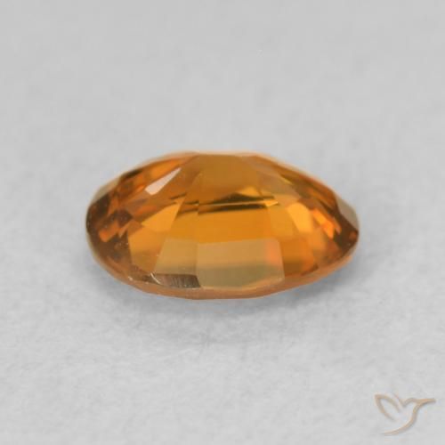 Zircão Medium Dark-Orange Natural 0.84ct, oval, VVS-VS