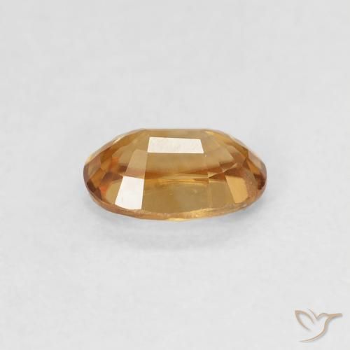 Zircão Laranja Médio Natural 0.74ct, oval, VVS