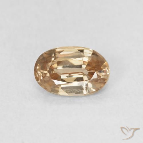 0.70ct Natural Ouro Zircão, oval, VVS