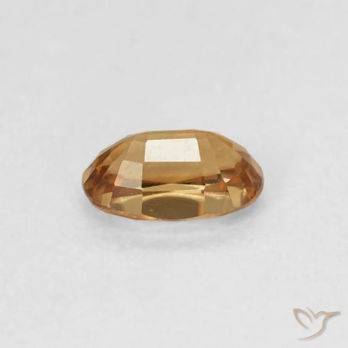 Zircão Marrom dourado Natural 0.73ct, oval, VVS