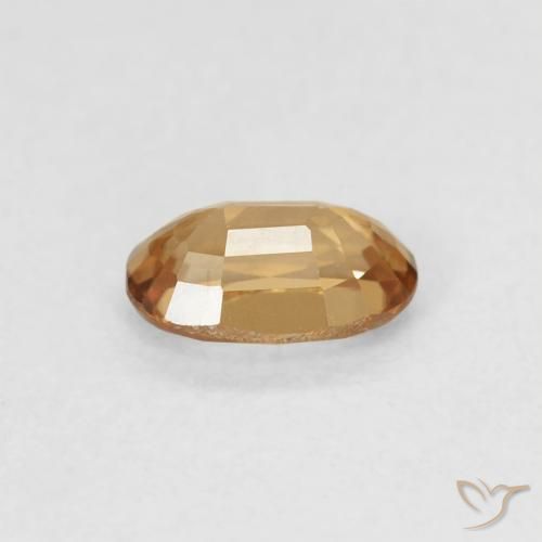 Zircão Pêssego Dourado Natural 0.71ct, oval, VVS