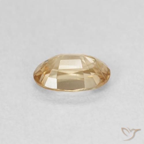 Zircão Luz amarela Natural 0.73ct, oval, VVS