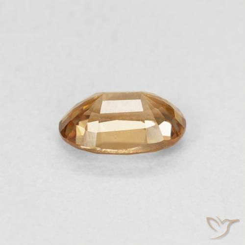 Zircão Pêssego Dourado Natural 0.70ct, oval, VVS