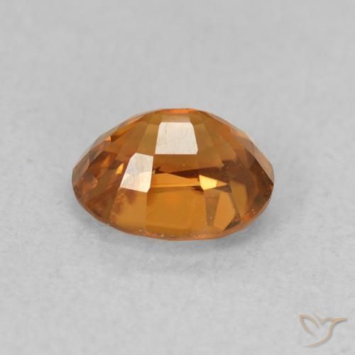 Zircão Laranja Profundo Natural 1.04ct, oval, VS