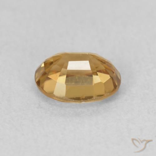 Zircão champanhe Natural 0.94ct, oval, VVS-VS