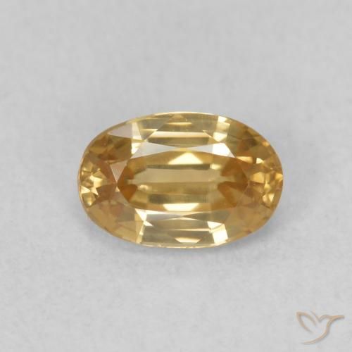 0.71ct Natural Ouro Zircão, oval, VVS-VS