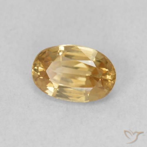Zircão Ouro Natural 0.71ct, oval, VVS-VS