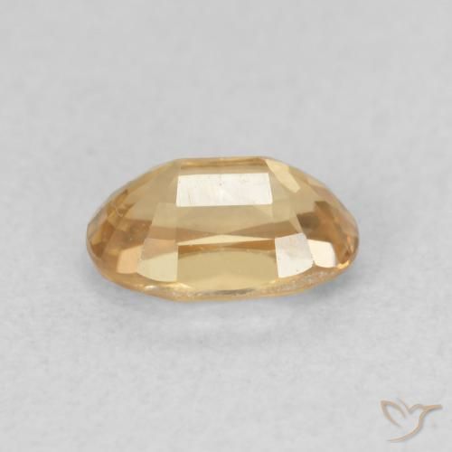 Zircão Dourado Natural 0.85ct, oval, VVS-VS